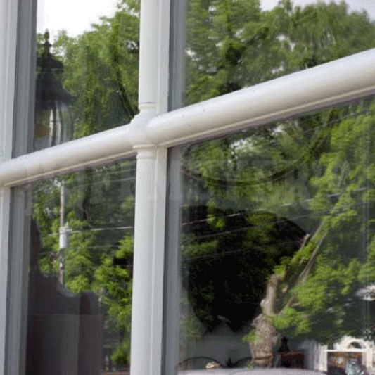 A detailed image of the window crossbar